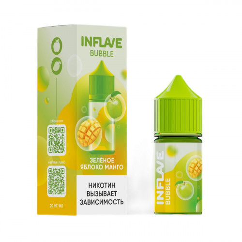 INFLAVE BUBBLE Зелёное яблоко манго 30мl. 2%